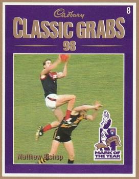 1999 Cadbury Classic Grabs 98 #8 Matthew Bishop Front